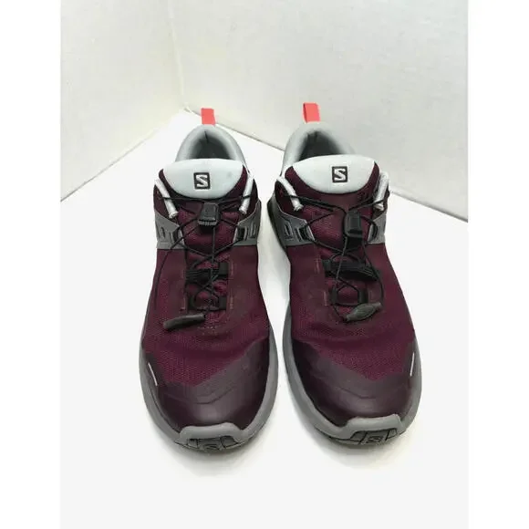 Salomon Women's X Raise GoreTex Hiking Outdoor Shoes Waterproof Burgundy Sz 9.5 - Picture 5 of 9